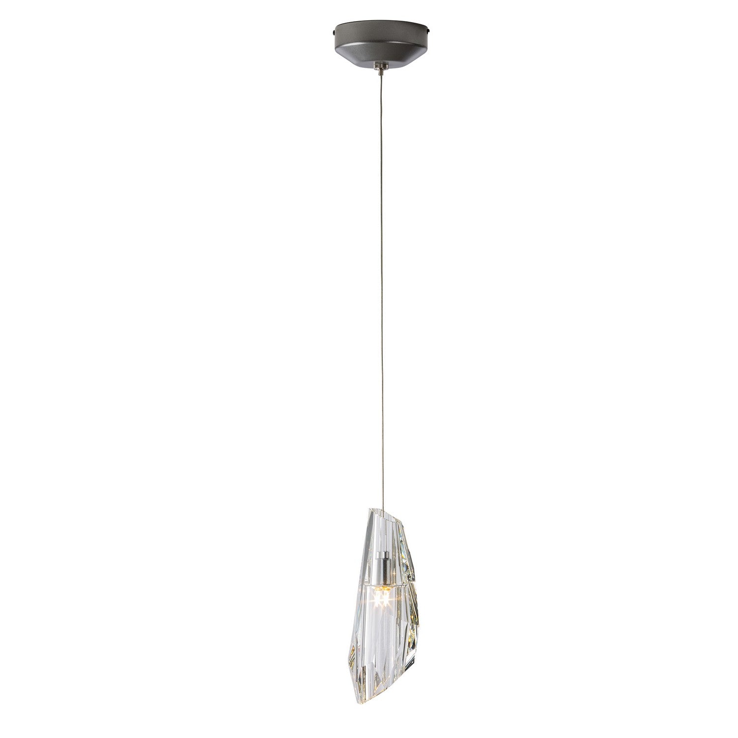 Hubbardton Forge - 161321-SKT-STND-82-CR - One Light Mini Pendant - Luma - Vintage Platinum