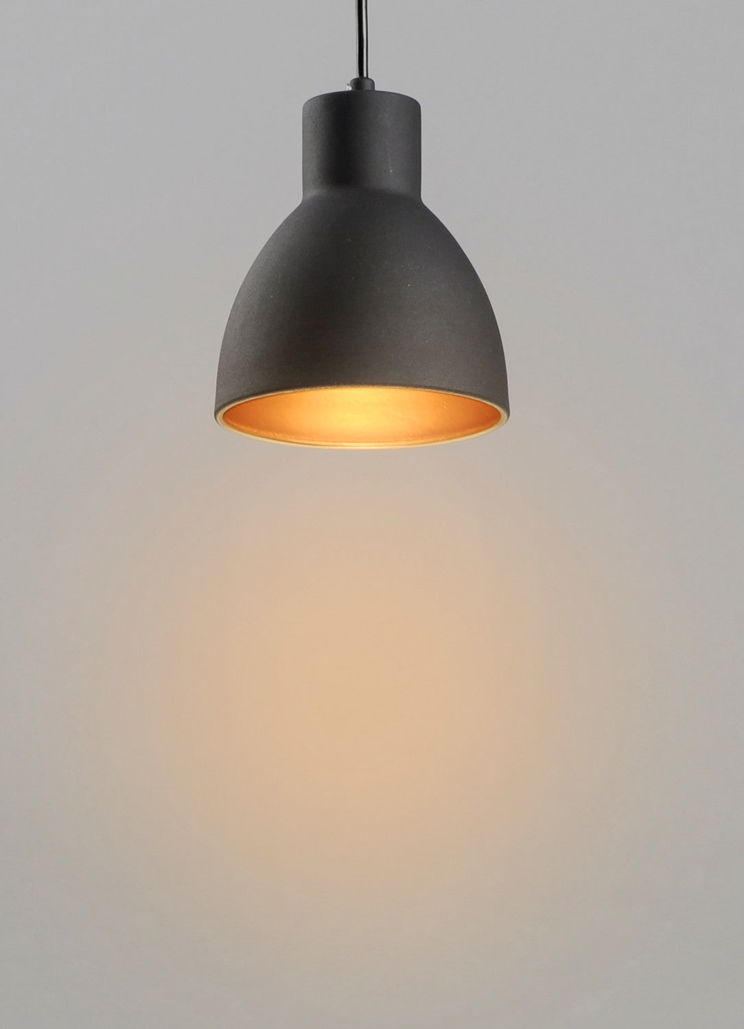 Maxim - 11020BKGLD - One Light Pendant - Cora - Black / Gold