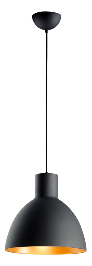 Maxim - 11024BKGLD - One Light Pendant - Cora - Black / Gold