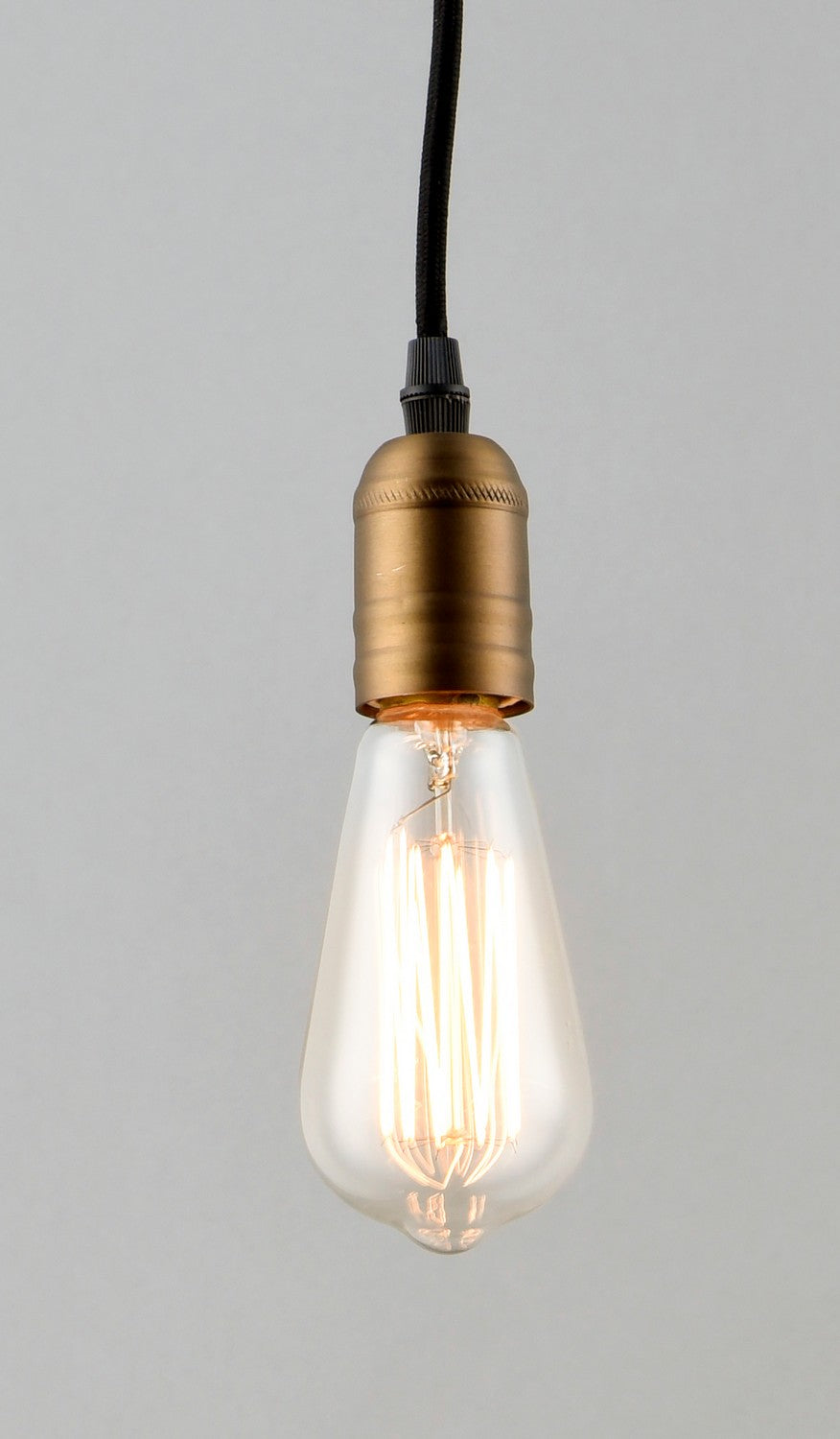 Maxim - 12121BKAB - One Light Pendant - Early Electric - Black / Antique Brass