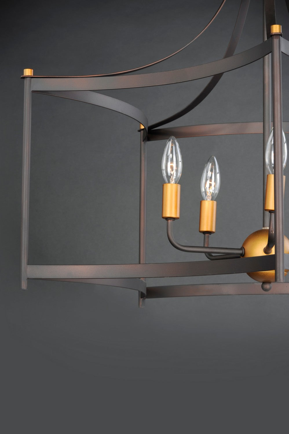 Maxim - 13595OIAB - Five Light Pendant - Wellington - Oil Rubbed Bronze / Antique Brass