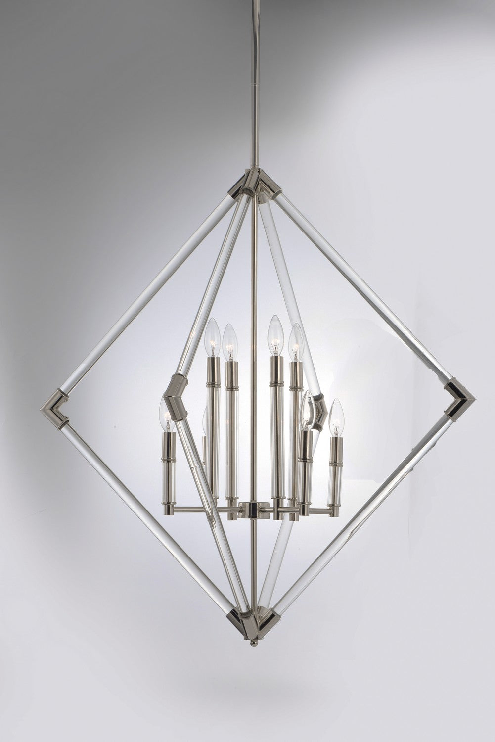 Maxim - 16106CLPN - Eight Light Pendant - Lucent - Polished Nickel