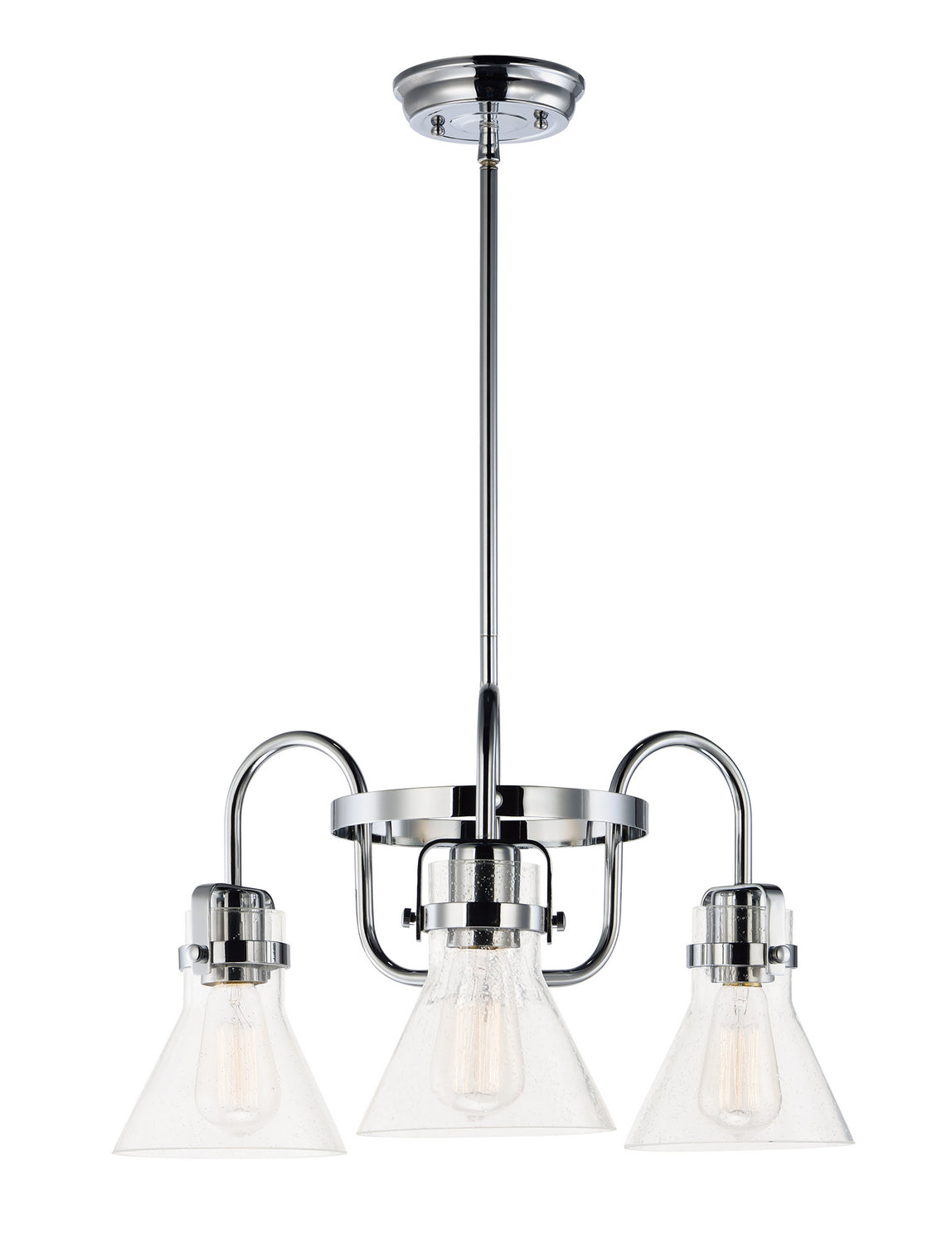 Maxim - 26116CDPC - Three Light Chandelier - Seafarer - Polished Chrome