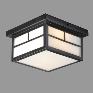 Maxim - 4059WTBK - Two Light Outdoor Ceiling Mount - Coldwater - Black