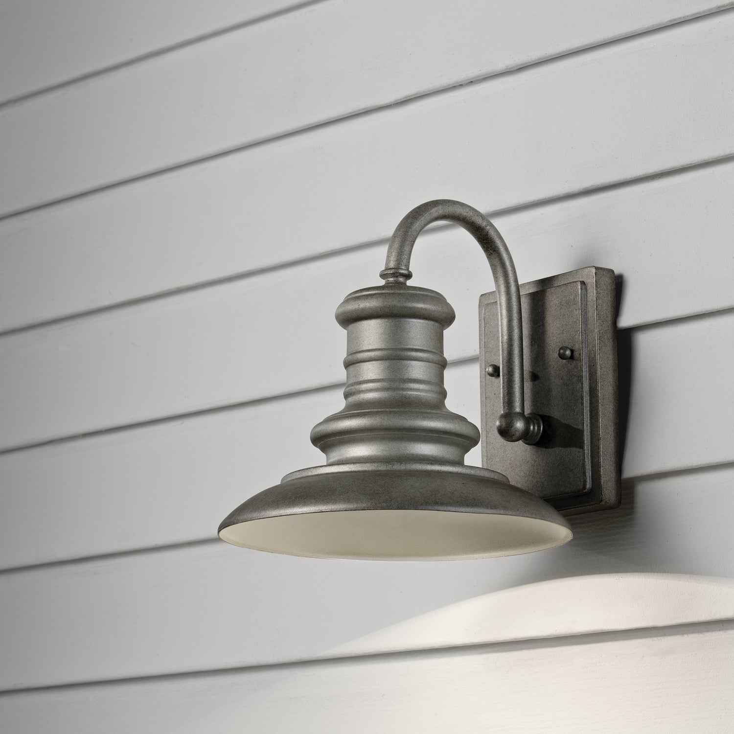 Generation Lighting. - OL8600TRD-L1 - LED Outdoor Wall Sconce - Redding Station - Tarnished Silver