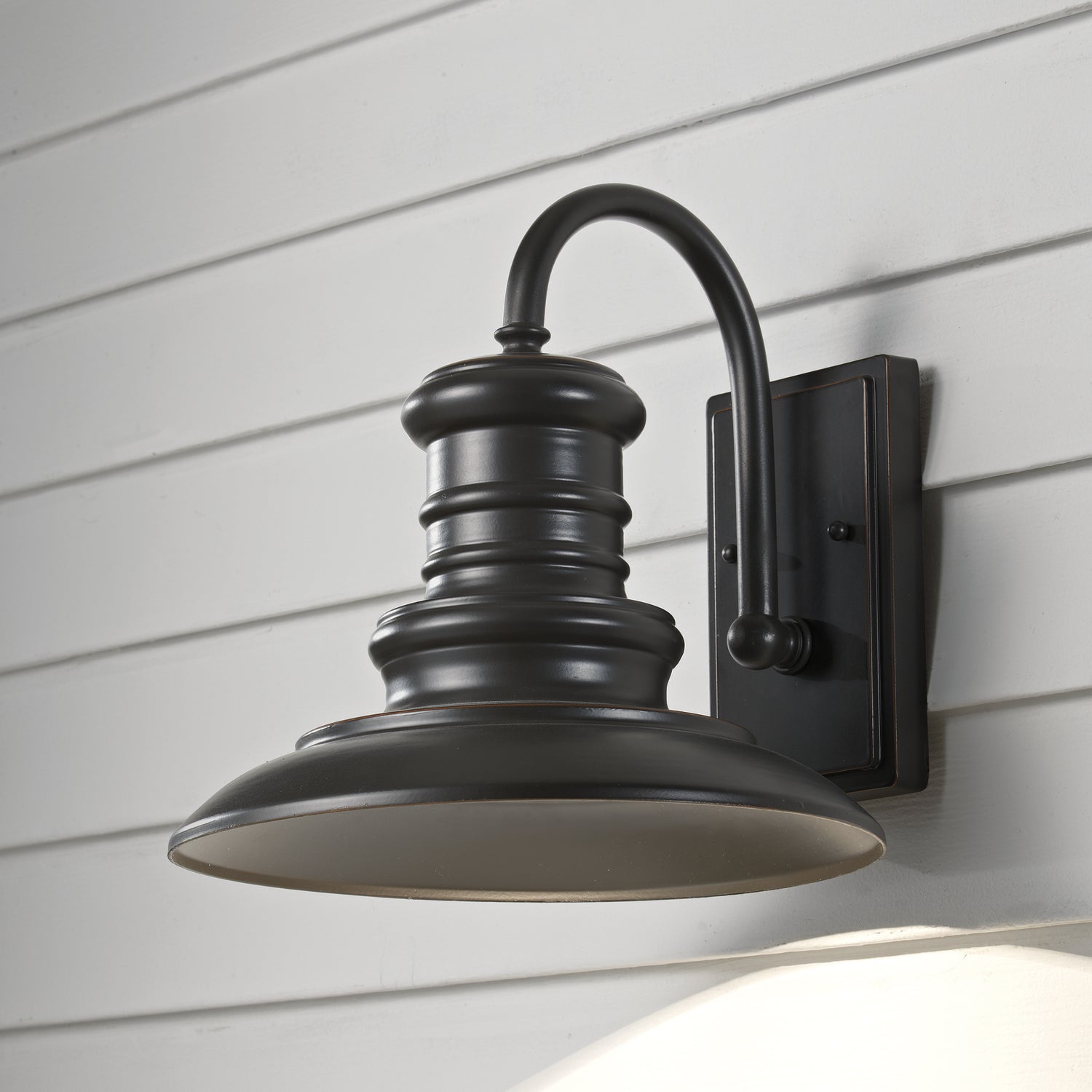 Generation Lighting. - OL8601RSZ-L1 - LED Outdoor Wall Sconce - Redding Station - Restoration Bronze