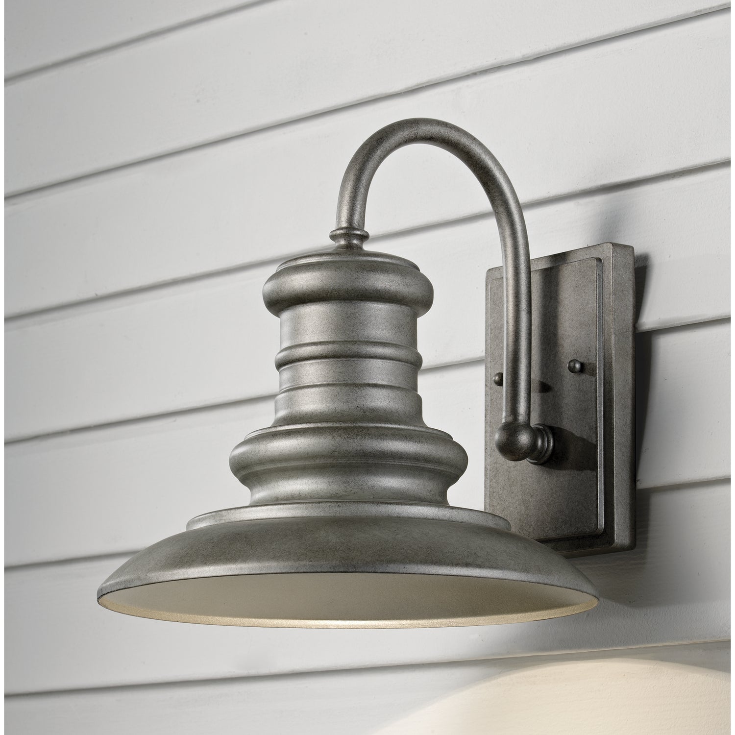 Generation Lighting. - OL8601TRD-L1 - LED Outdoor Wall Sconce - Redding Station - Tarnished Silver