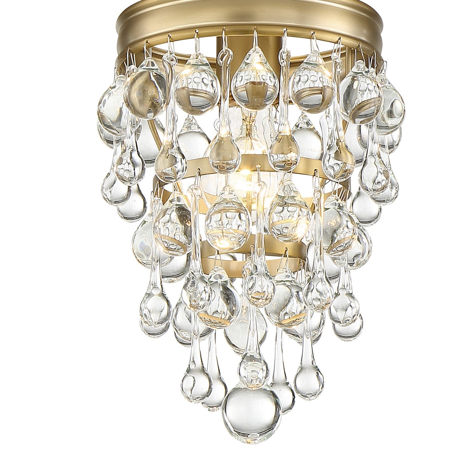 Crystorama - 131-VG - One Light Mini Chandelier - Calypso - Vibrant Gold