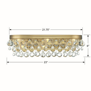 Crystorama - 133-VG - Six Light Bathroom Vanity - Calypso - Vibrant Gold