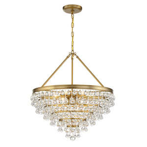 Crystorama - 137-VG - Eight Light Chandelier - Calypso - Vibrant Gold