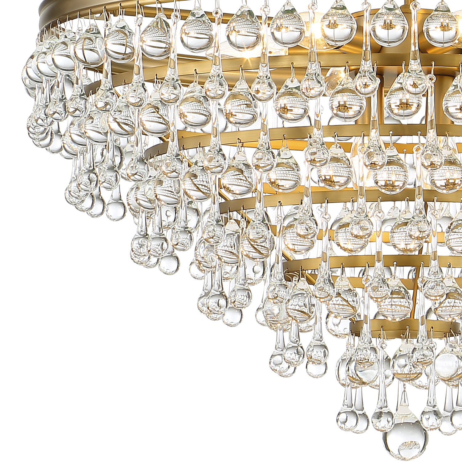 Crystorama - 137-VG - Eight Light Chandelier - Calypso - Vibrant Gold