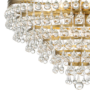 Crystorama - 137-VG - Eight Light Chandelier - Calypso - Vibrant Gold