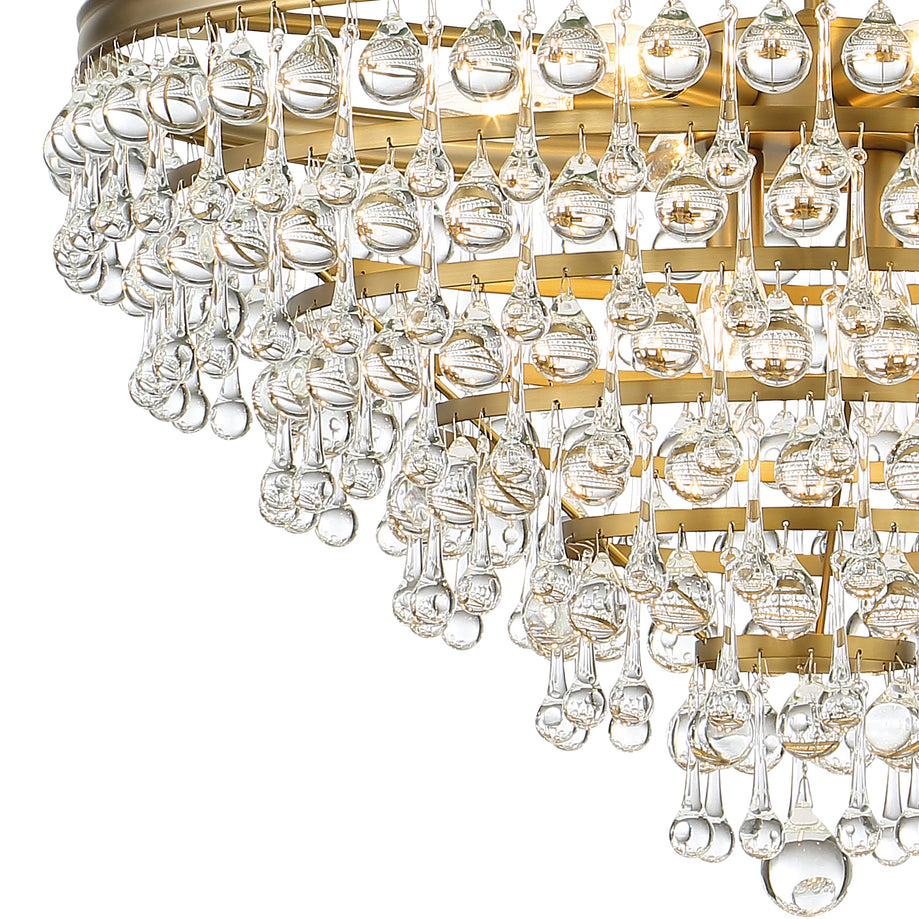 Crystorama - 137-VG - Eight Light Chandelier - Calypso - Vibrant Gold