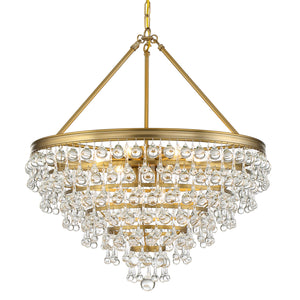 Crystorama - 137-VG - Eight Light Chandelier - Calypso - Vibrant Gold