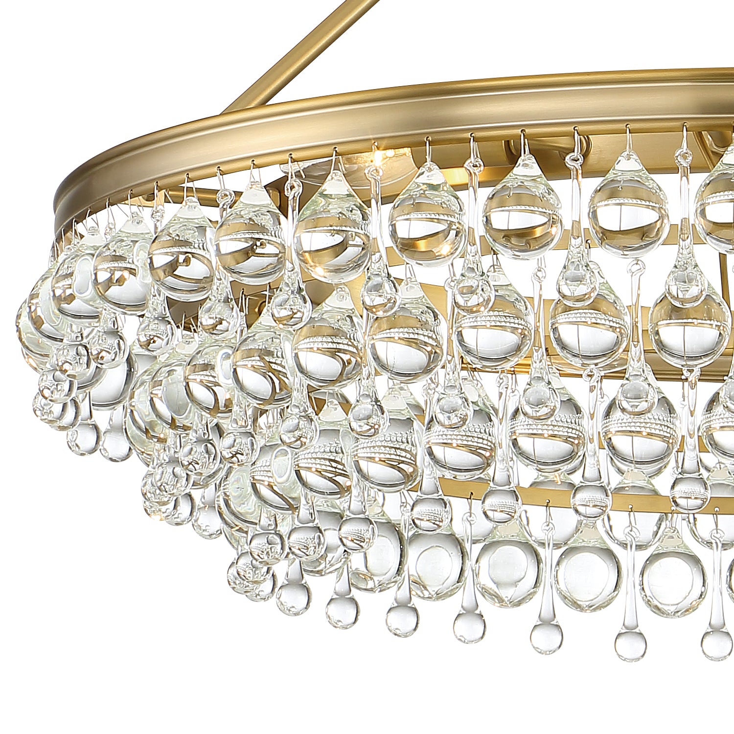 Crystorama - 275-VG - Six Light Chandelier - Calypso - Vibrant Gold