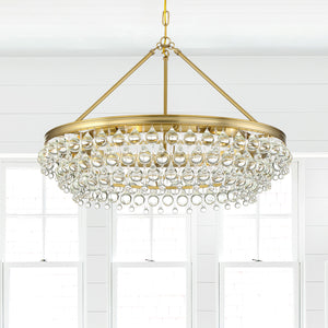 Crystorama - 275-VG - Six Light Chandelier - Calypso - Vibrant Gold