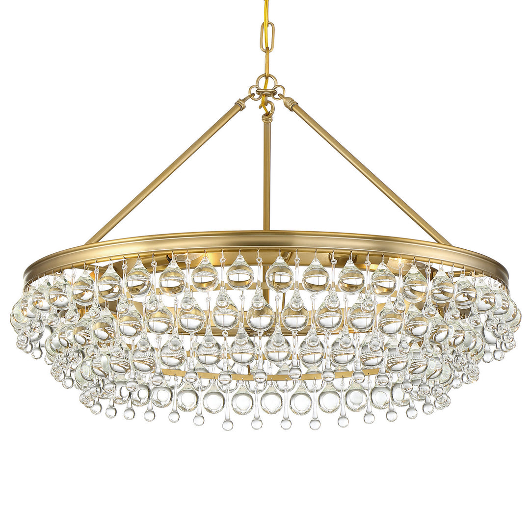 Crystorama - 275-VG - Six Light Chandelier - Calypso - Vibrant Gold