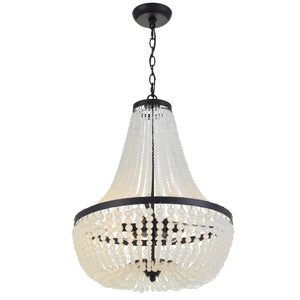 Crystorama - 608-MK - Six Light Chandelier - Rylee - Matte Black