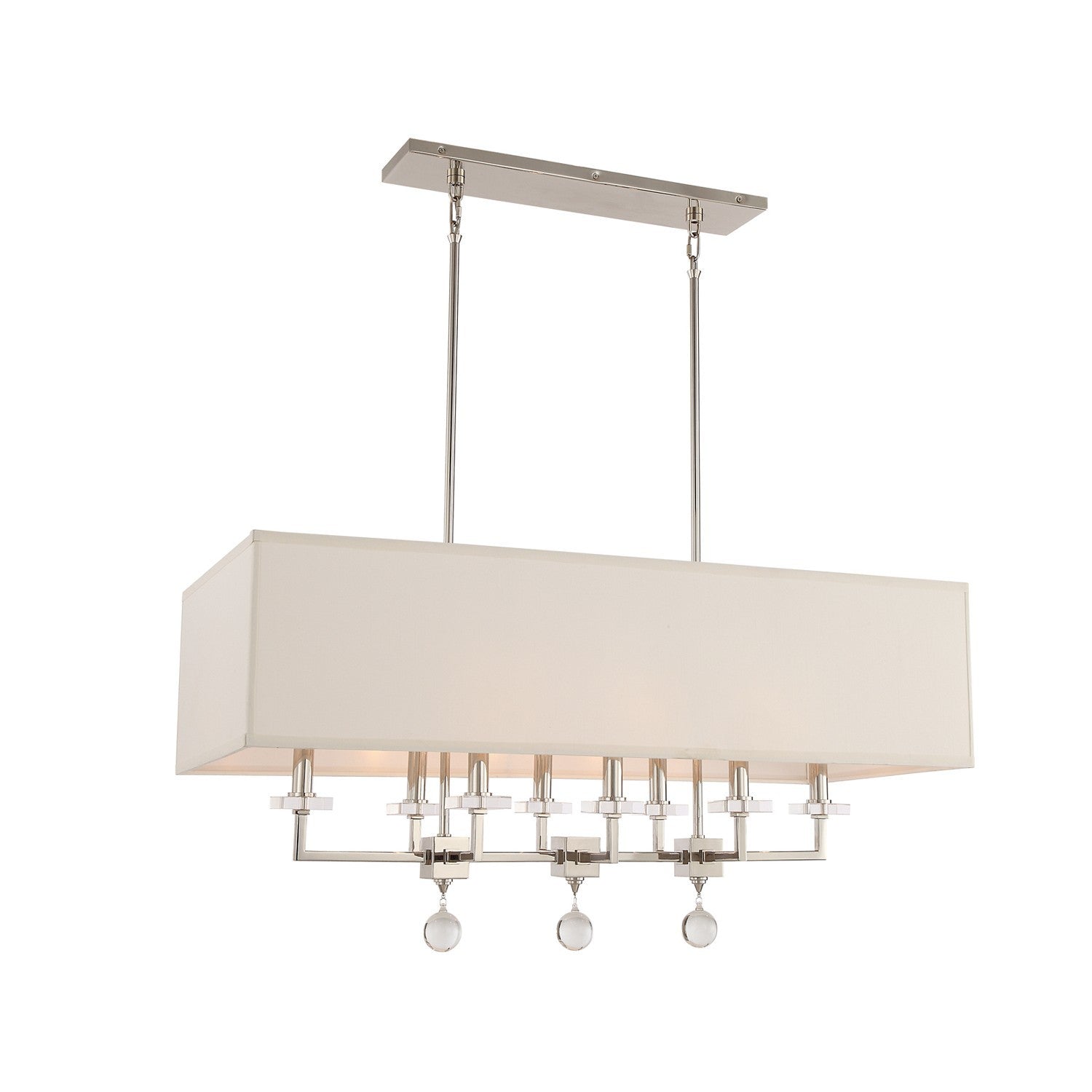 Crystorama - 8109-PN - Eight Light Chandelier - Paxton - Polished Nickel