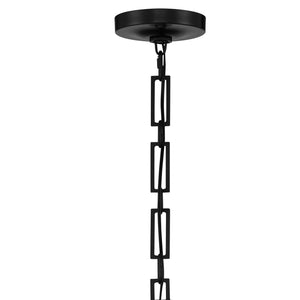 Crystorama - 8683-MK-WH - One Light Chandelier - Alston - Matte Black / White