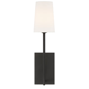 Crystorama - LEN-251-BF - One Light Wall Sconce - Lena - Black Forged