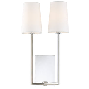 Crystorama - LEN-252-CH - Two Light Wall Sconce - Lena - Polished Chrome