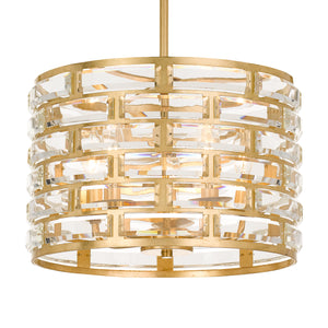 Crystorama - MER-4865-GA - Five Light Chandelier - Meridian - Antique Gold