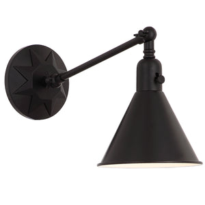 Crystorama - MOR-8800-MK - One Light Wall Sconce - Morgan - Matte Black