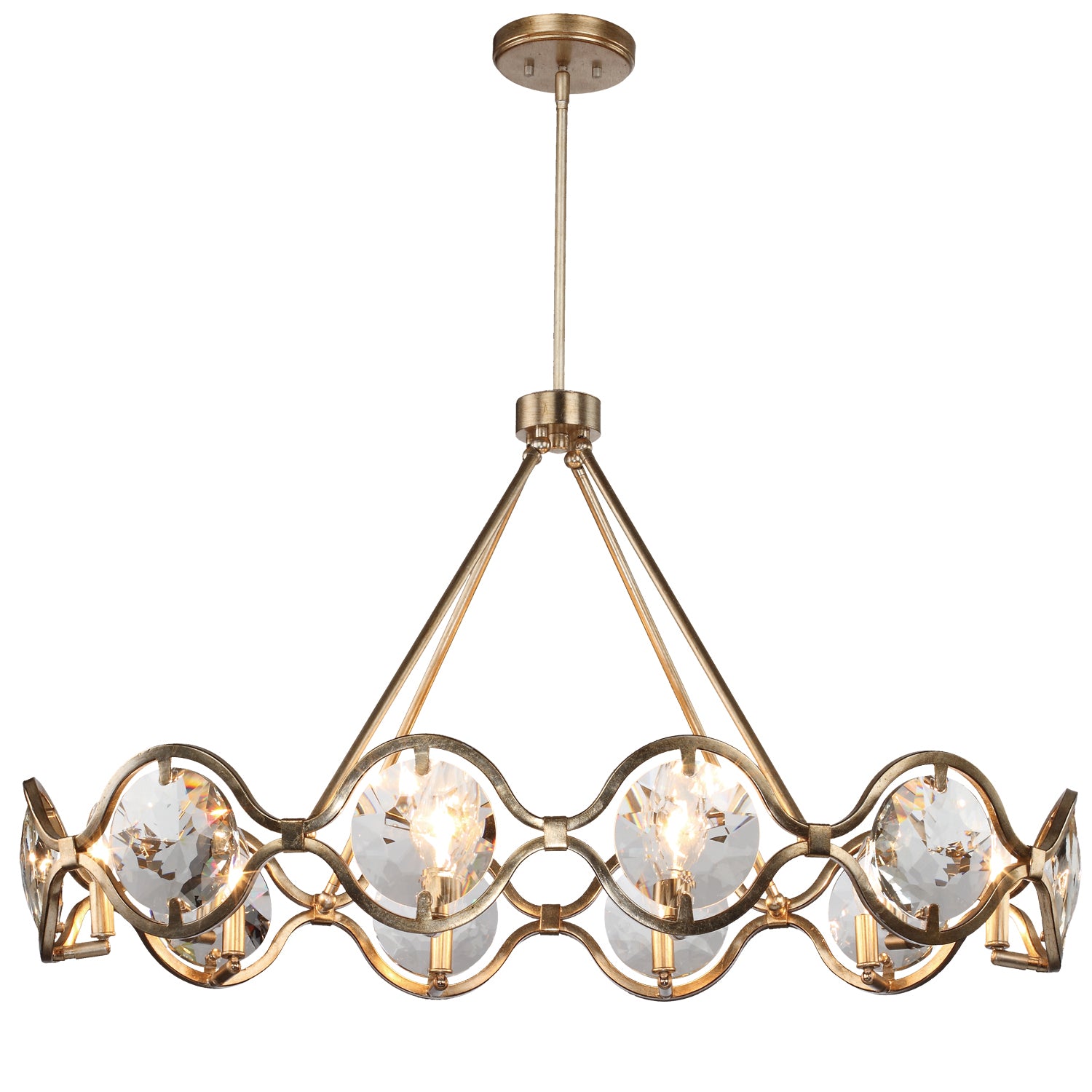 Crystorama - QUI-7629-DT - Ten Light Chandelier - Quincy - Distressed Twilight