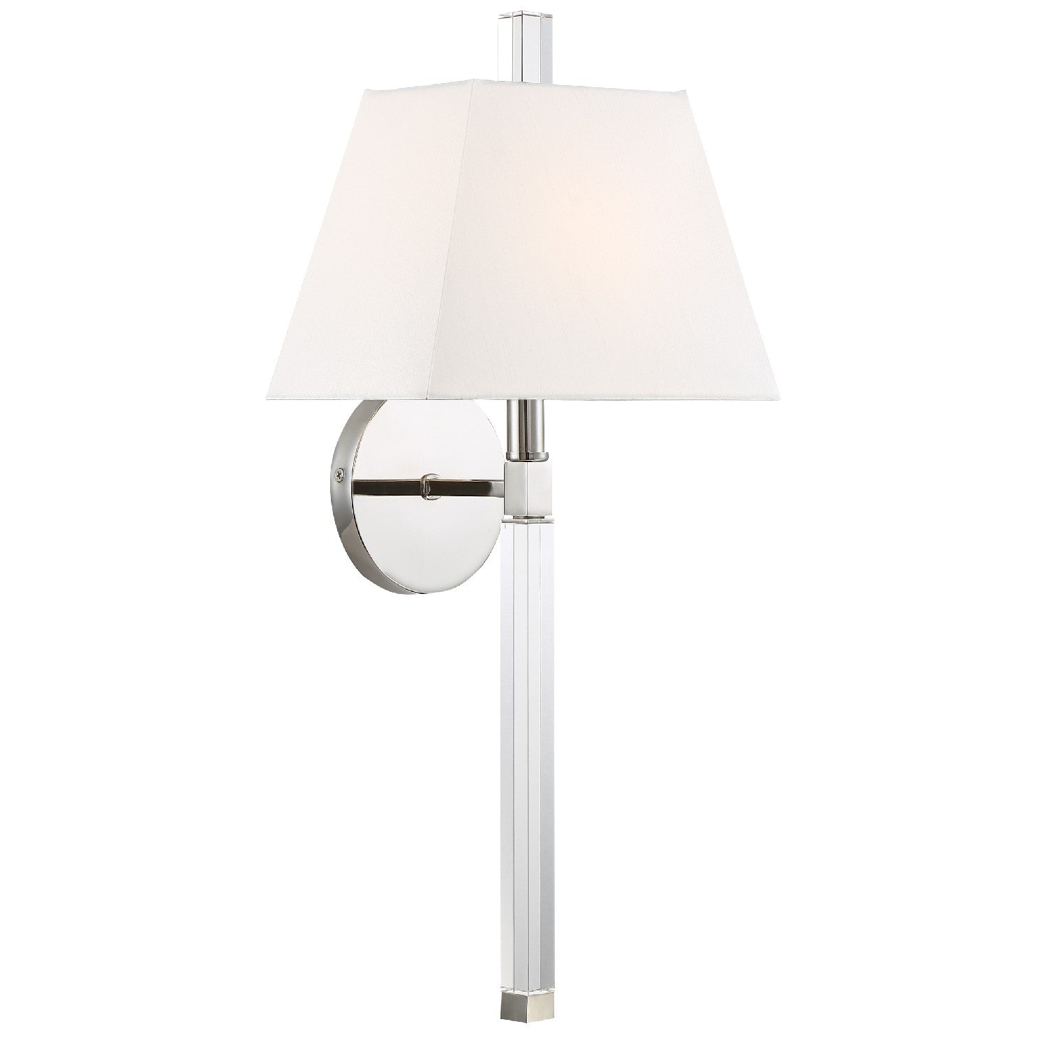 Crystorama - REN-261-PN - One Light Wall Sconce - Renee - Polished Nickel