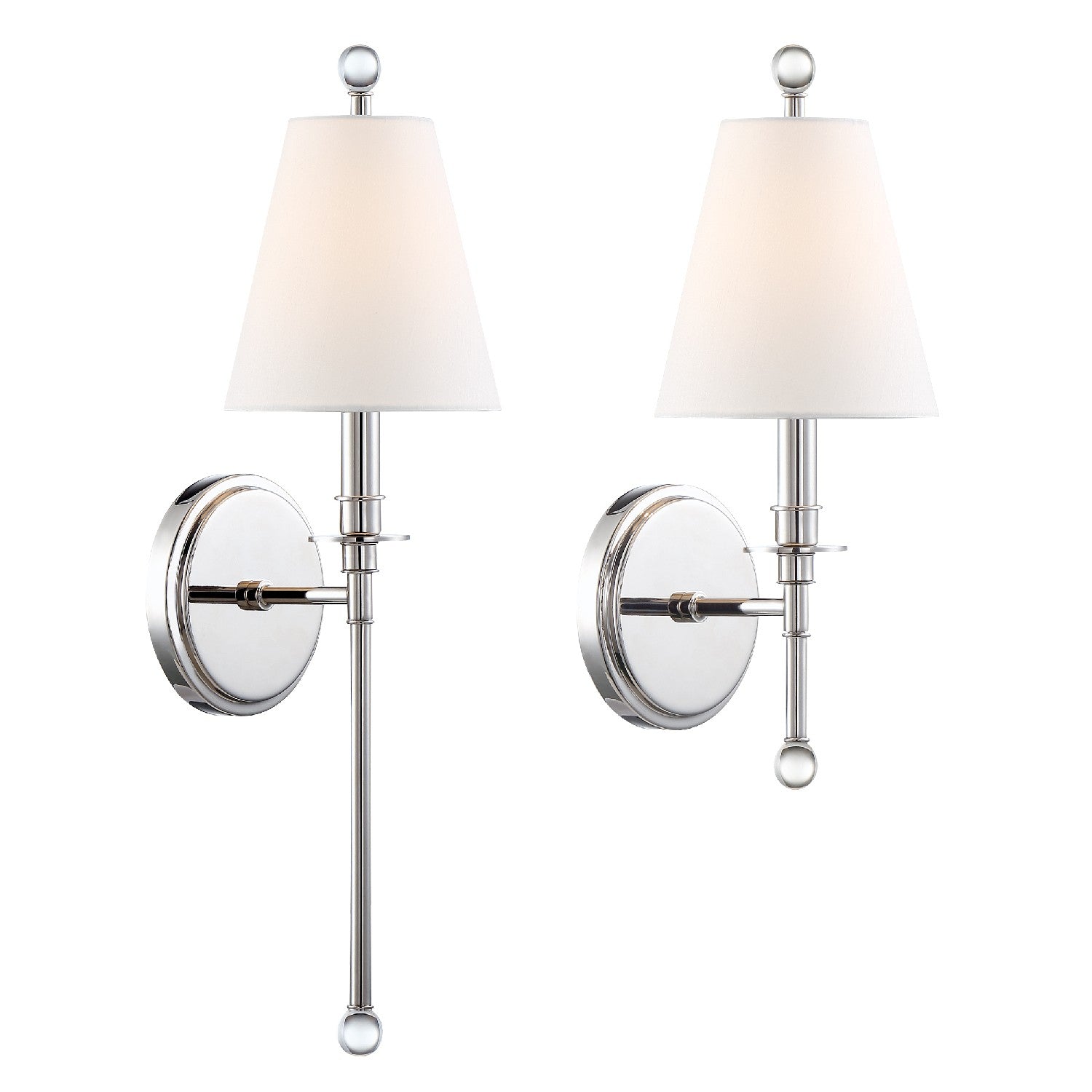 Crystorama - RIV-382-PN - One Light Wall Sconce - Riverdale - Polished Nickel