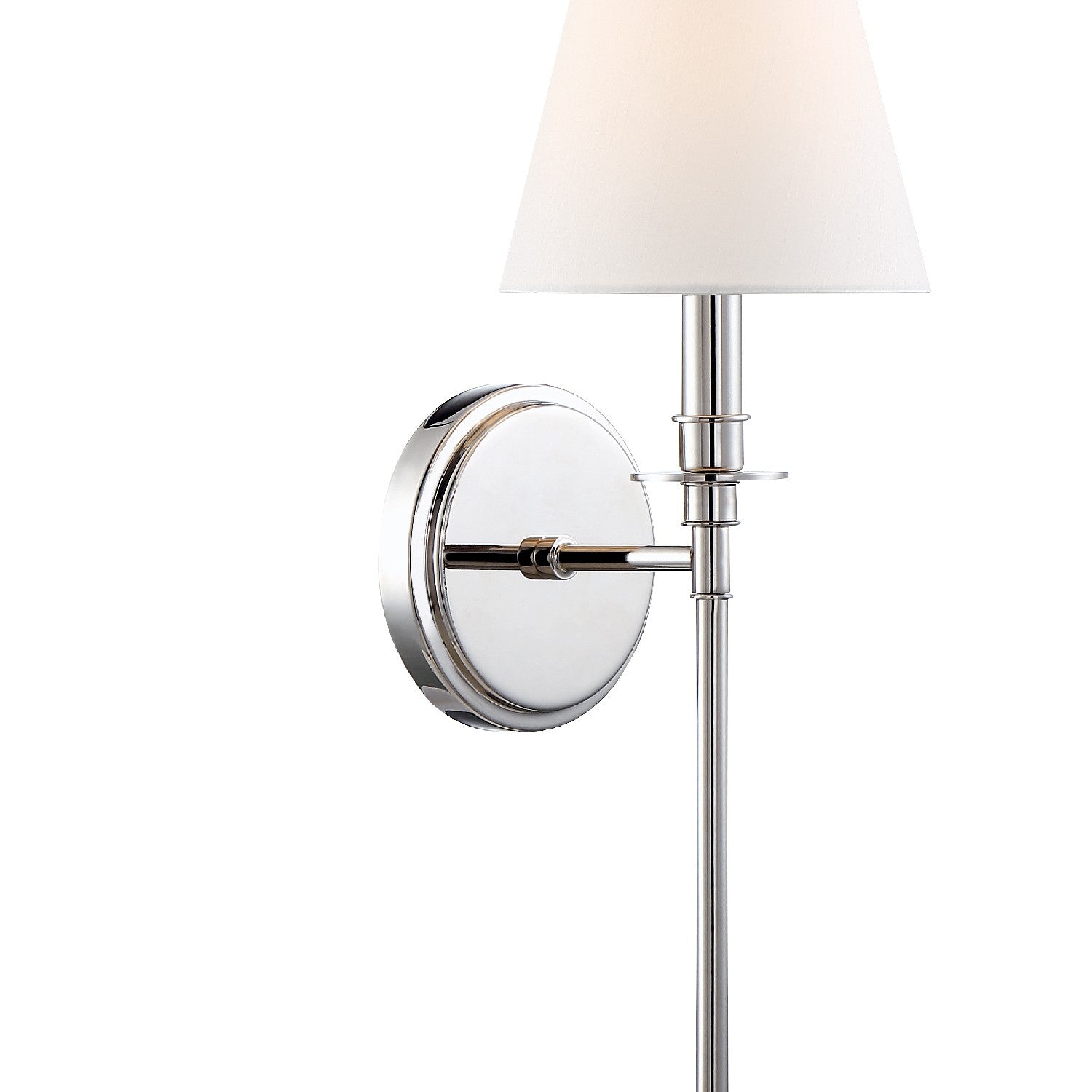 Crystorama - RIV-382-PN - One Light Wall Sconce - Riverdale - Polished Nickel