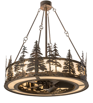 Meyda Tiffany - 190516 - 16 Light Chandel-Air - Tall Pines - Antique Copper