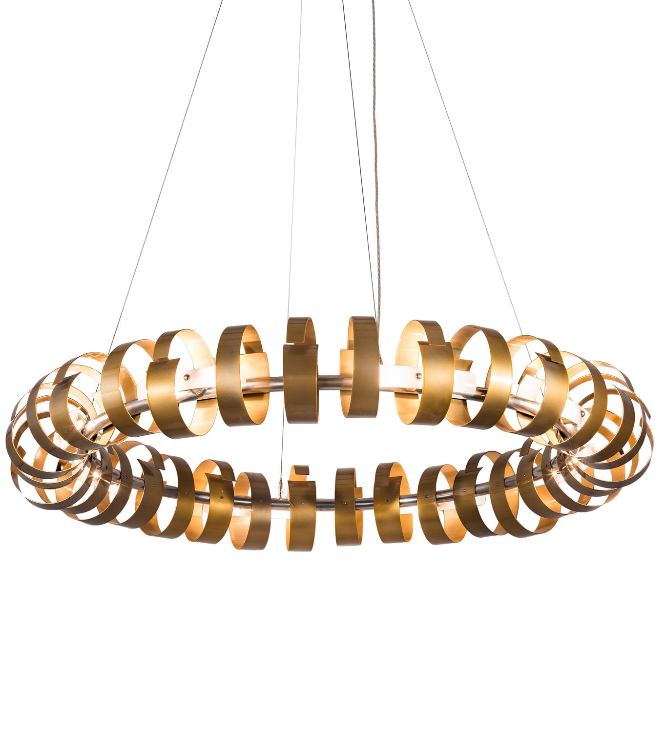 Meyda Tiffany - 193561 - 16 Light Chandelier - Bracciali - Transparent Gold & Extreme Chrome