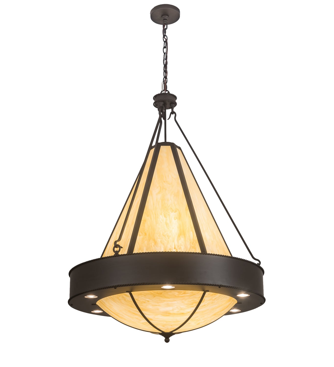 Meyda Tiffany - 195558 - 12 Light Pendant - Obsidian - Oil Rubbed Bronze