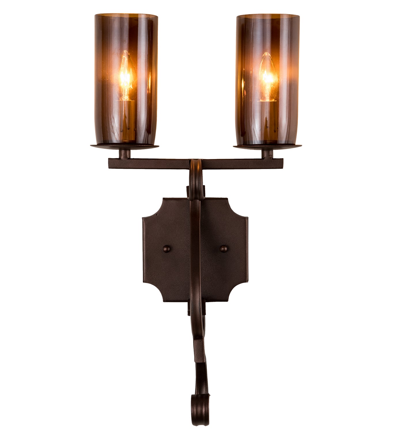 Meyda Tiffany - 197285 - Two Light Wall Sconce - Piero - Mahogany Bronze