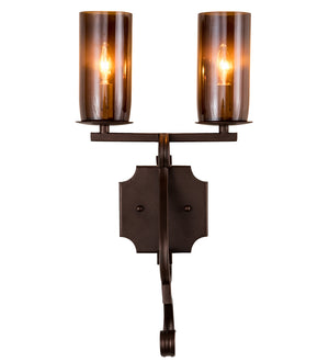 Meyda Tiffany - 197285 - Two Light Wall Sconce - Piero - Mahogany Bronze