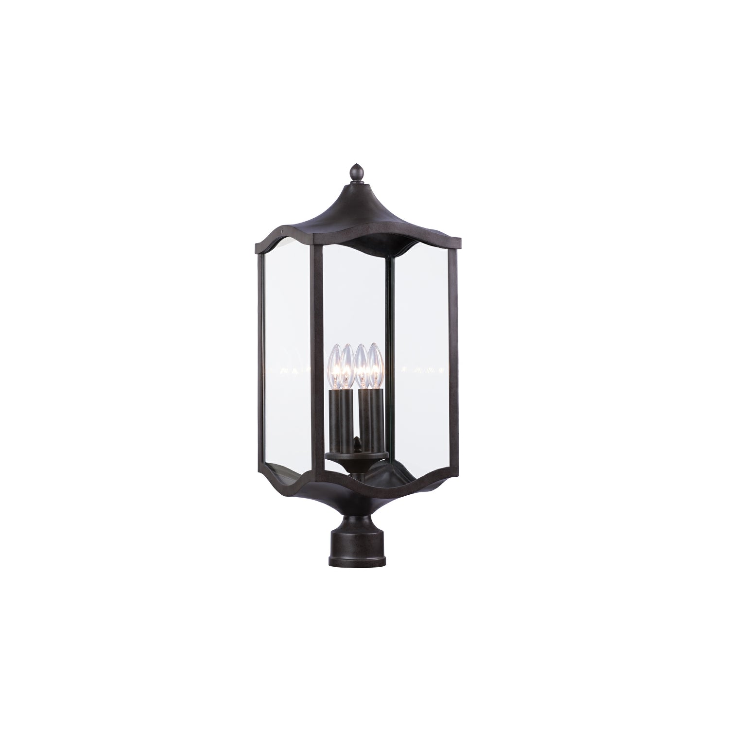 Kalco - 404500AI - Four Light Post Mount - Lakewood - Aged Iron