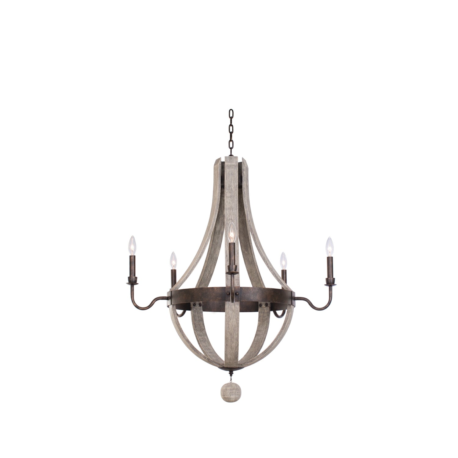 Kalco - 506870FG - Five Light Chandelier - Harper - Florence Gold