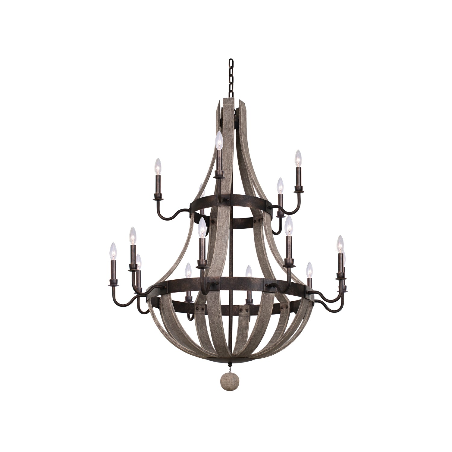 Kalco - 506873FG - 15 Light Chandelier - Harper - Florence Gold