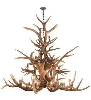 Meyda Tiffany - 200433 - 24 Light Chandelier - Antlers - Antique Copper