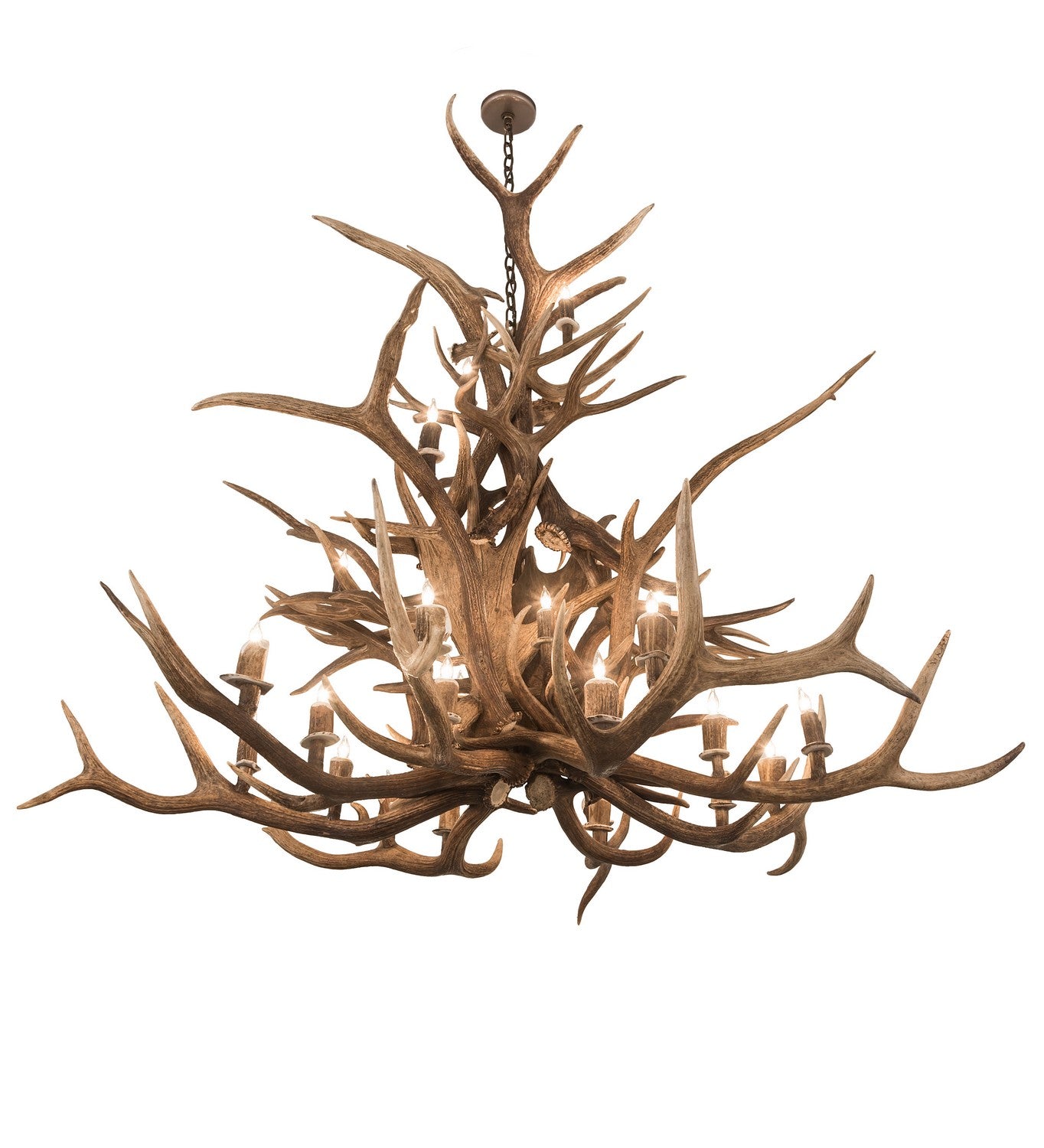 Meyda Tiffany - 200433 - 24 Light Chandelier - Antlers - Antique Copper