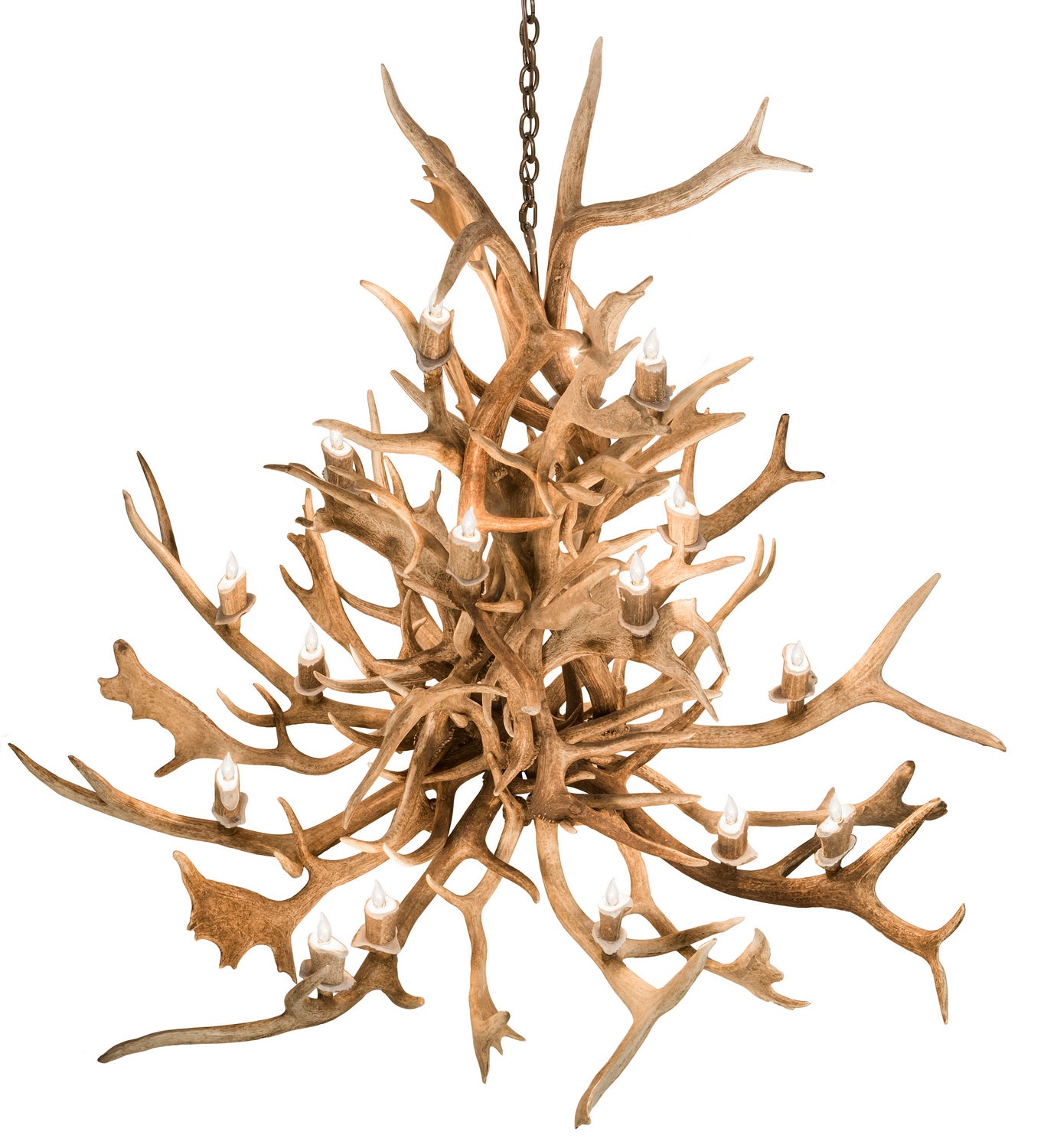 Meyda Tiffany - 200451 - 18 Light Chandelier - Antlers - Antique Copper