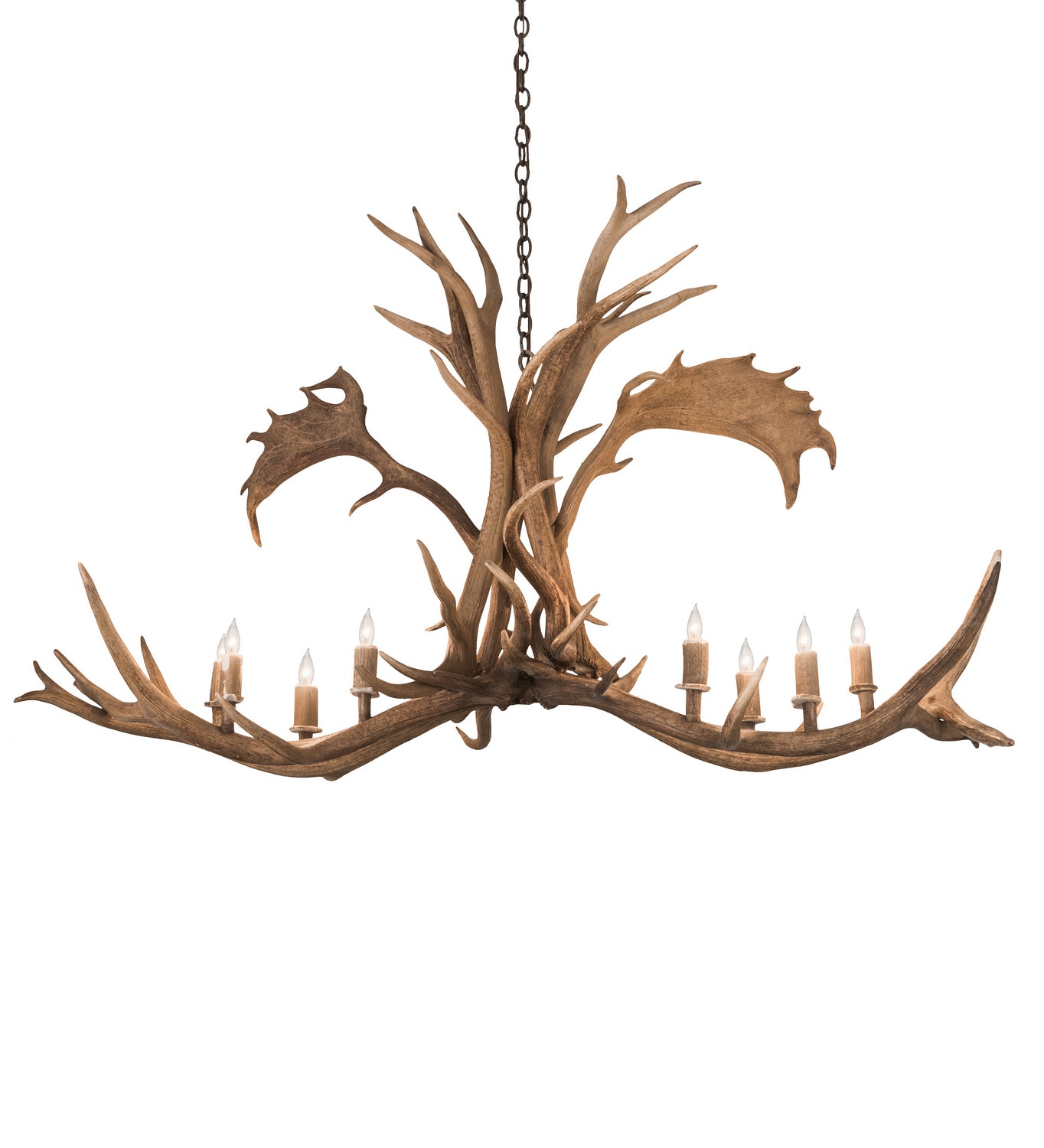 Meyda Tiffany - 200454 - Eight Light Chandelier - Antlers - Antique Copper