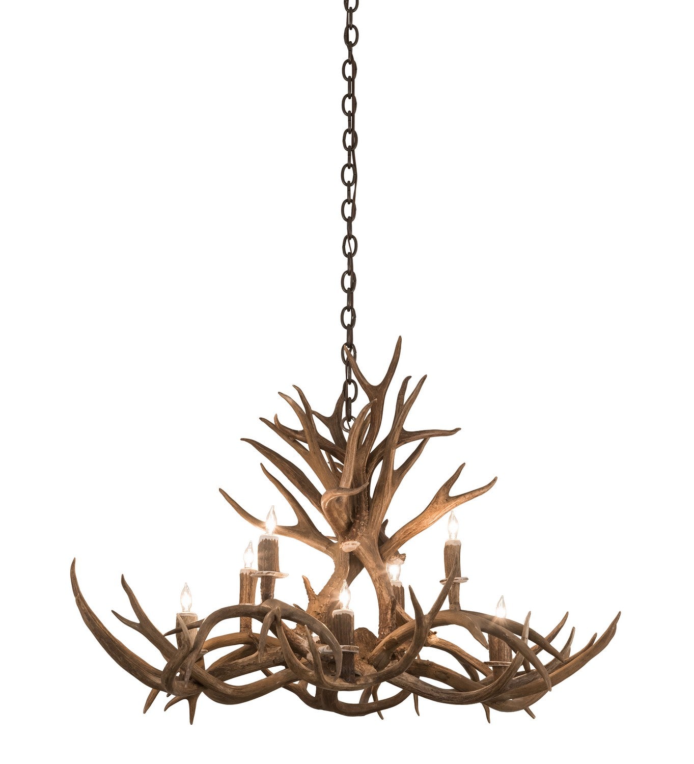 Meyda Tiffany - 200456 - Eight Light Chandelier - Antlers - Antique Copper