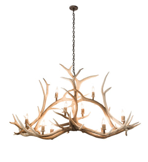 Meyda Tiffany - 200467 - Ten Light Chandelier - Antlers - Antique Copper