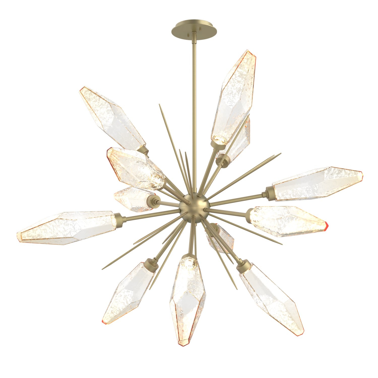 Hammerton Studio - CHB0050-0A-GB-CA-001-L1 - LED Starburst - Rock Crystal - Gilded Brass