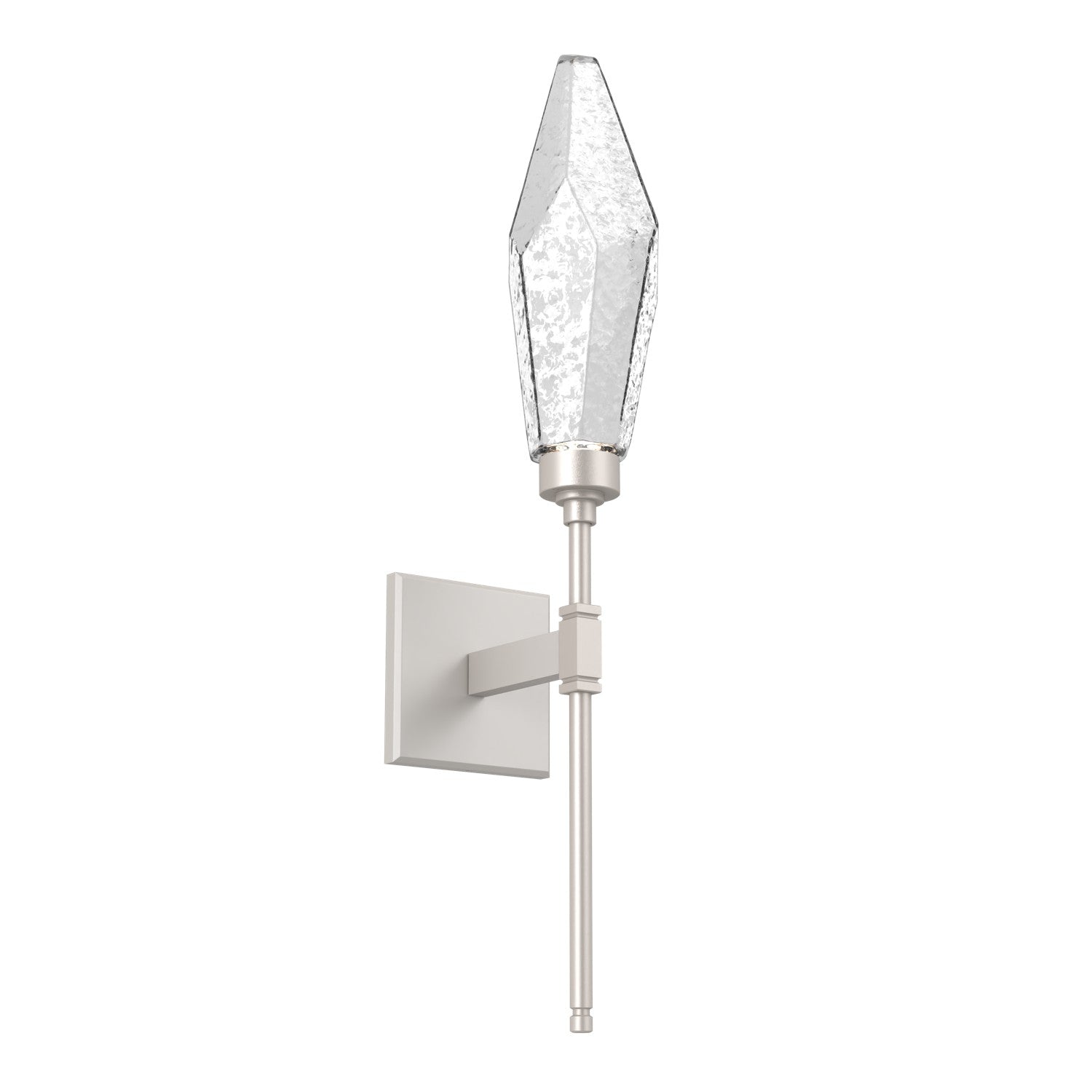 Hammerton Studio - IDB0050-07-BS-CC-L1 - LED Wall Sconce - Rock Crystal - Beige Silver