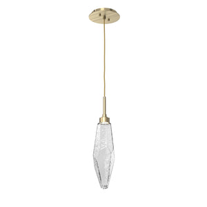 Hammerton Studio - LAB0050-17-HB-CC-C01-L1 - LED Pendant - Rock Crystal - Heritage Brass