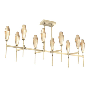 Hammerton Studio - PLB0049-67-HB-RB-001-L1 - LED Linear Suspension - Aalto - Heritage Brass